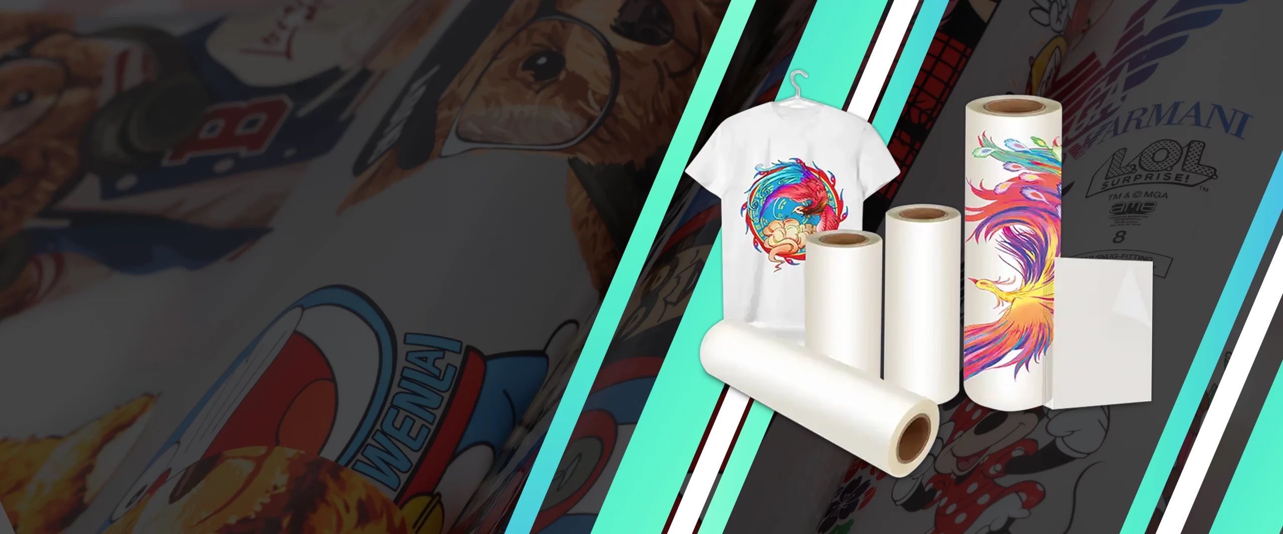 Premium Hot Peel DTF Transfer Film Rolls